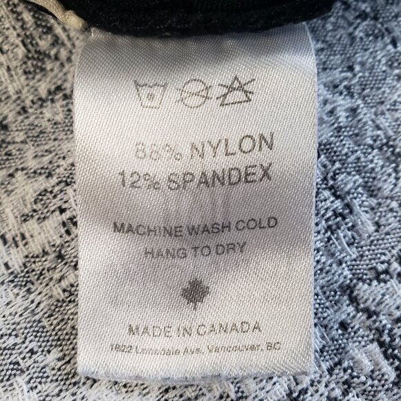 Lotus Activa Stretchy Black Skort Skirt Made in Vancouver - Picture 10 of 10